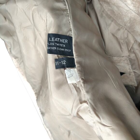 Vintage Winlit Tan Suede Jacket with Puff Sleeves size Small - Picture 11 of 12